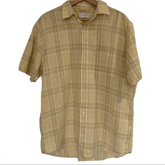 Banana Republic Other - Banana Republic linen blend plaid shirt
